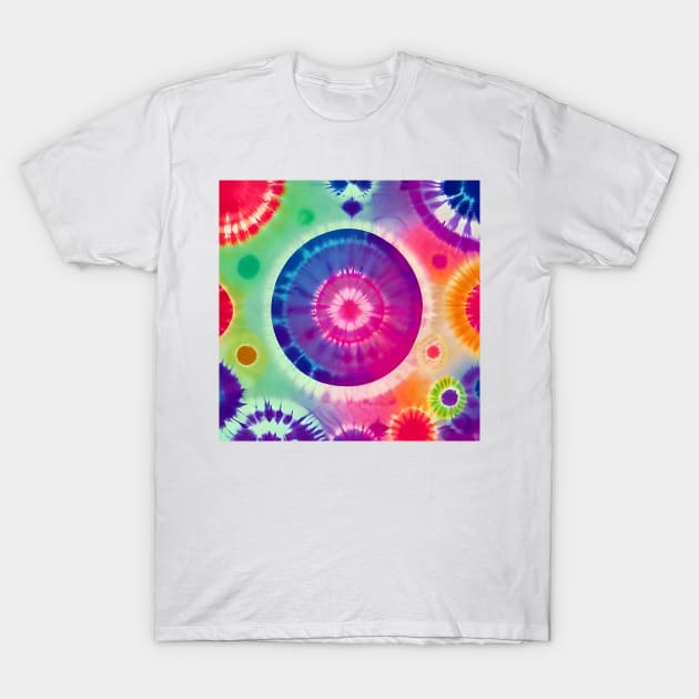 Tie Dye AI Art T-Shirt by Yajna Elements